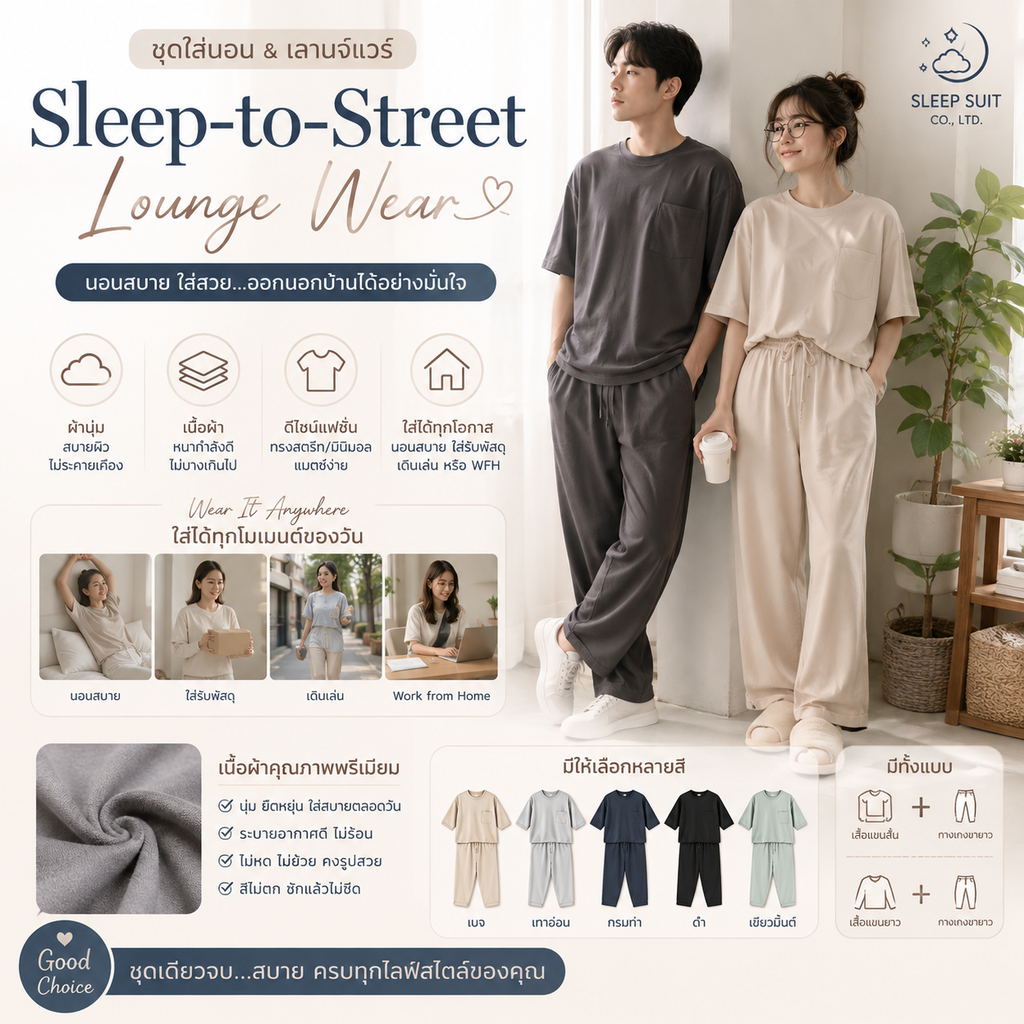 Sleep-to-Street Lounge Wear